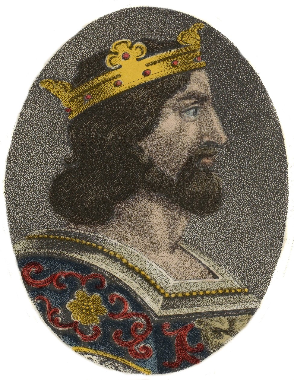 Portrait of Hugues I Capet, King of France by Artist Unknown