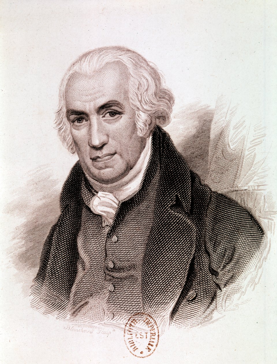 Portrait of James Watt, Scottish inventor, mechanical engineer, and chemist by Artist Unknown