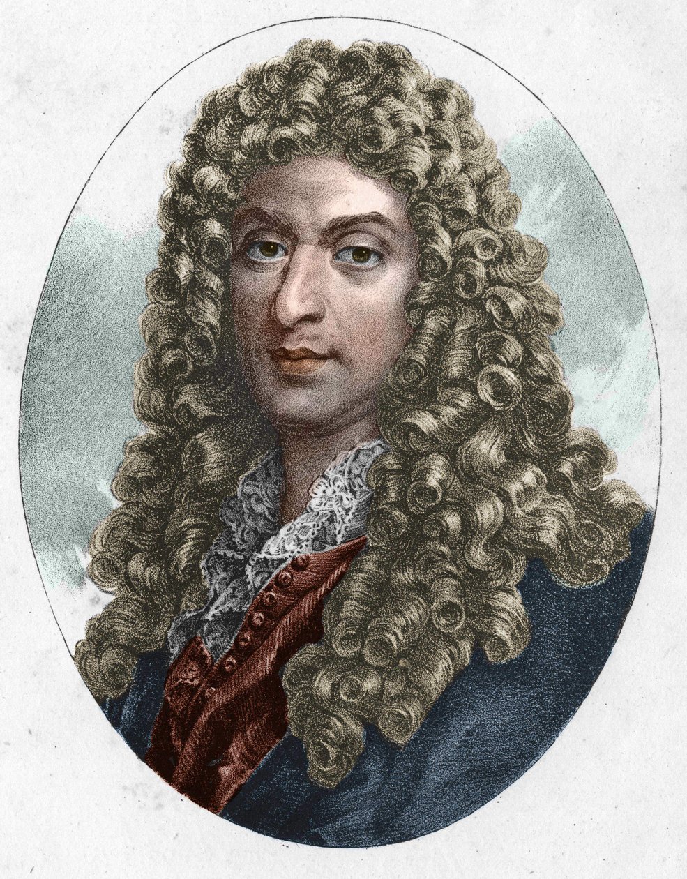 Portrait of Jean Baptiste Lully, French composer of Italian origin by Artist Unknown