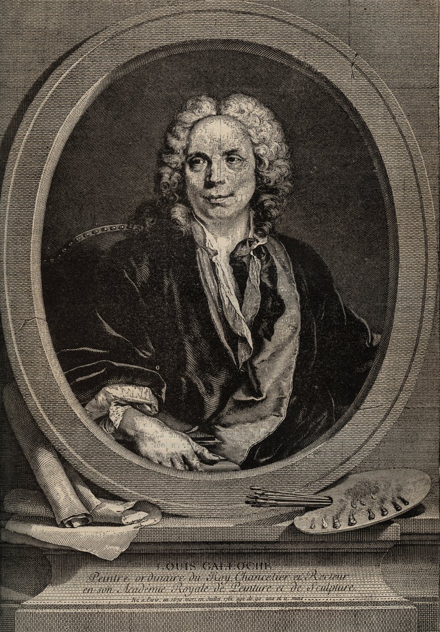 Portrait of Louis Galloche by Artist Unknown