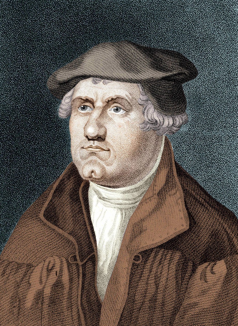 Portrait of Martin Luther - Engraving by Artist Unknown