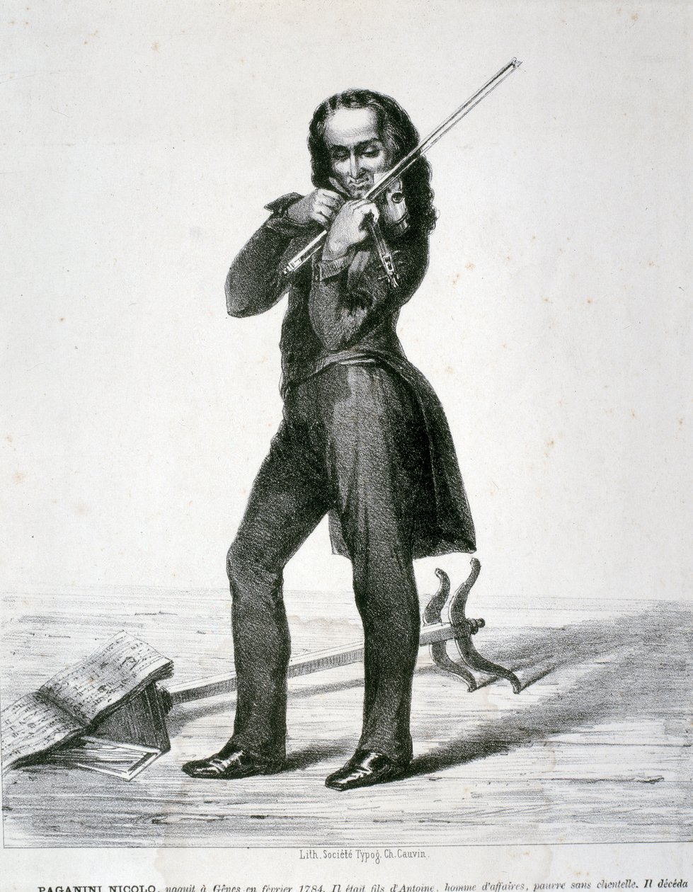 Portrait of Niccolò Paganini by Artist Unknown