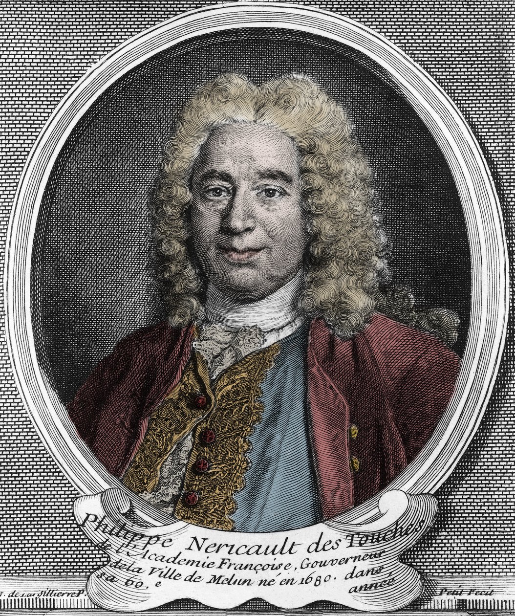 Portrait of Philippe Nericault Destouches, French playwright by Artist Unknown