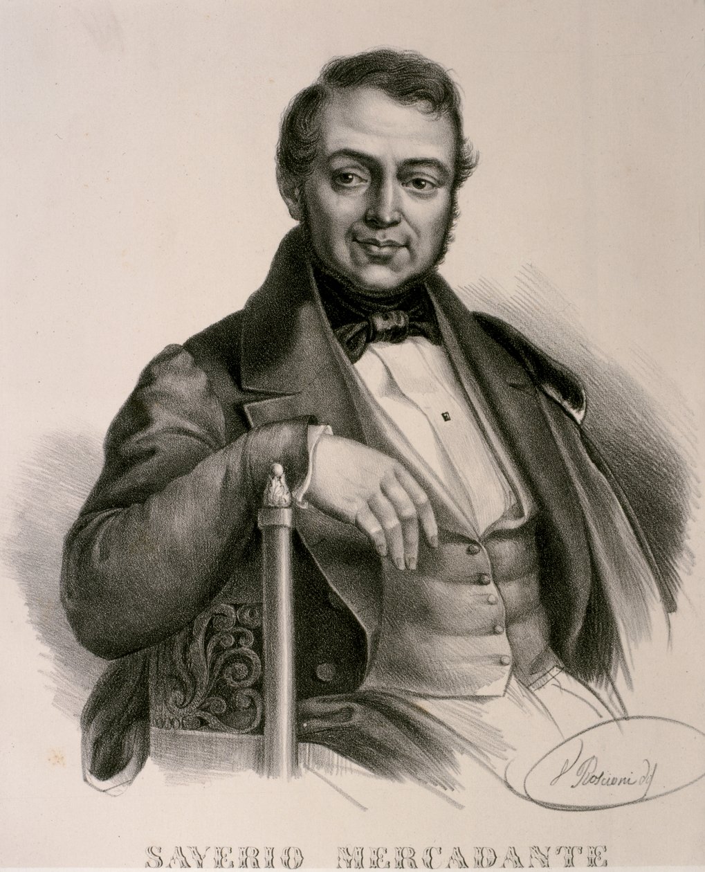 Portrait of Saverio Mercadante by Artist Unknown