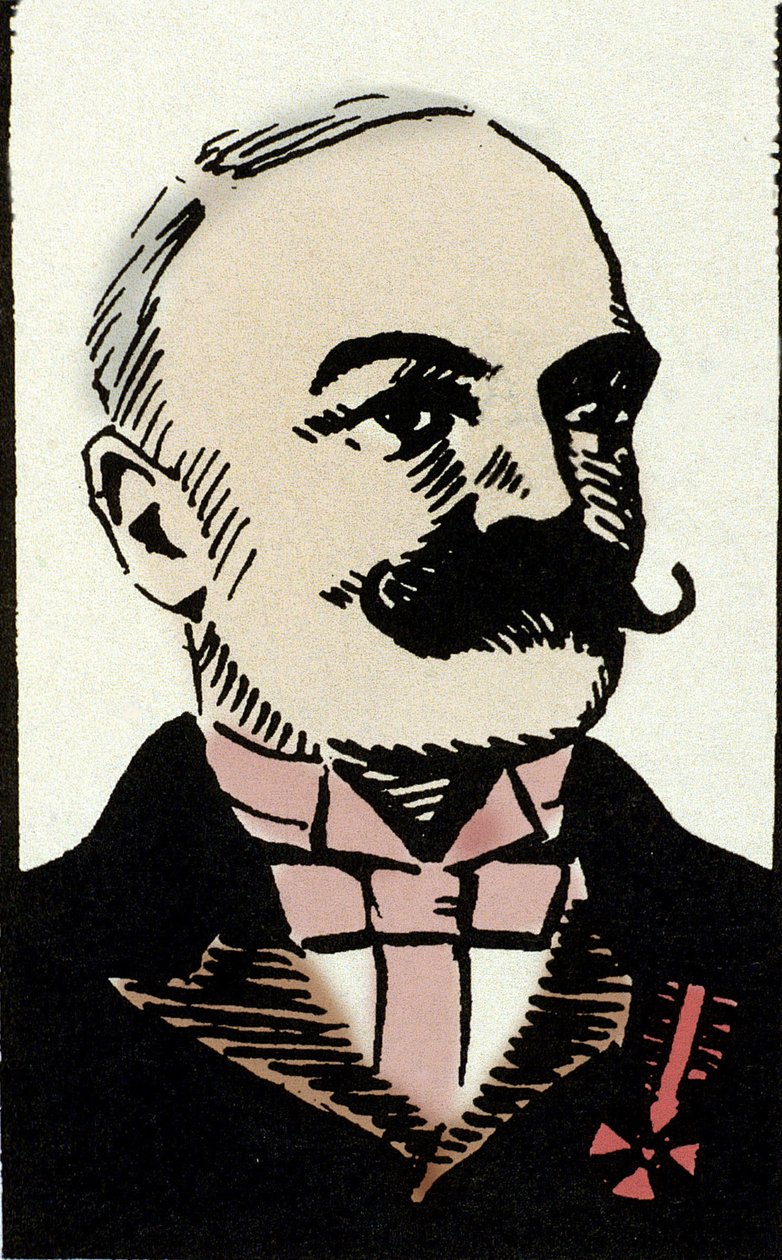 Portrait of the Italian writer Emilio Salgari (1863-1911) by Artist Unknown