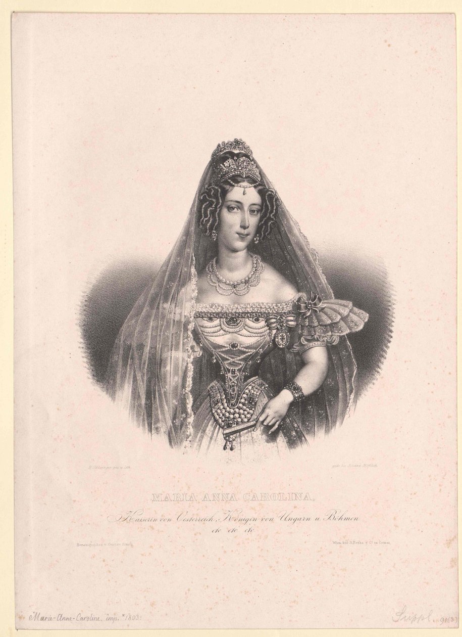 Princess Maria Anna of Savoy-Sardinia by Artist Unknown