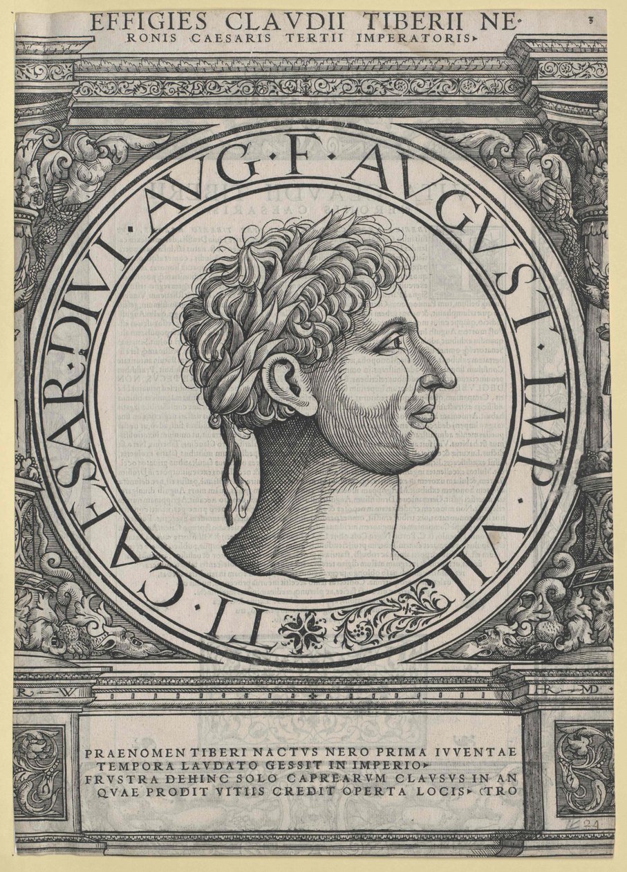 Roman Emperor Tiberius by Artist Unknown
