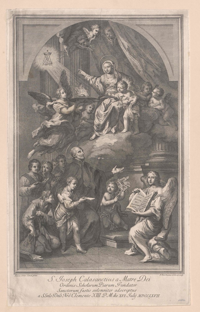 Saint Joseph Calasanz by Artist Unknown