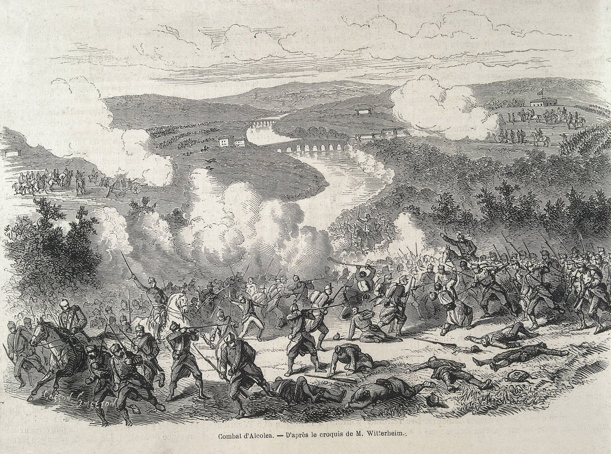 Spain. Revolution of 1868. Battle of Alcolea (20th September), which ...