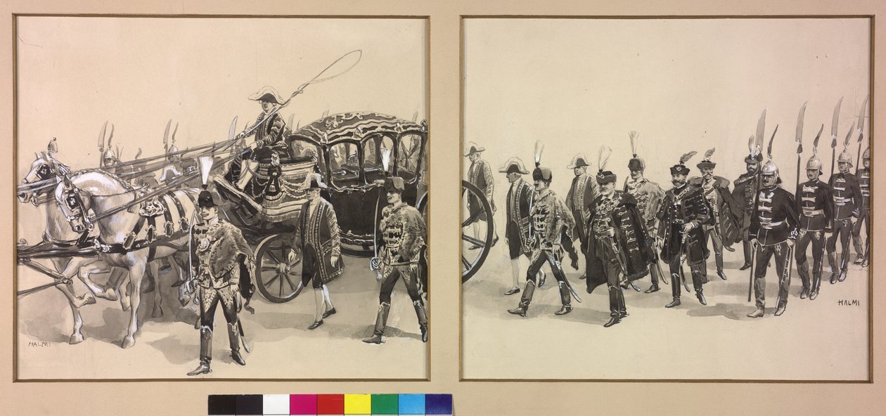 The Hungarian Imperial Regalia by Artist Unknown