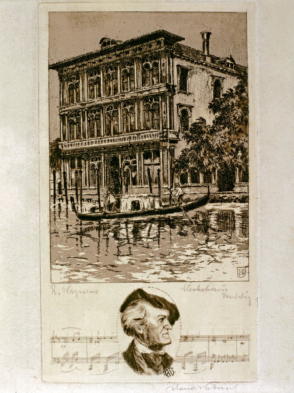 Wagner in Venice by Artist Unknown