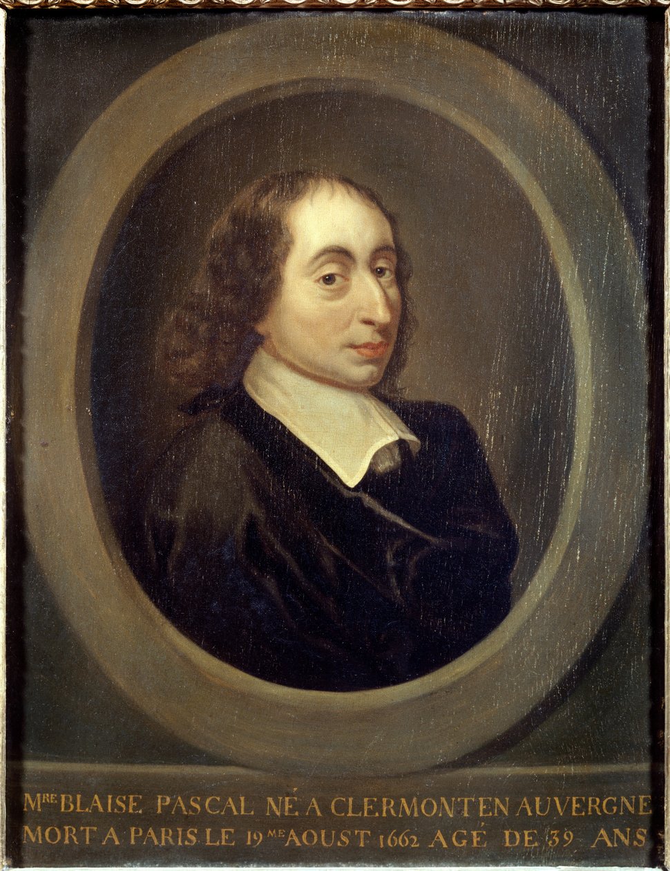 Portrait of Blaise Pascal (1623-1662) by Artist Unknown
