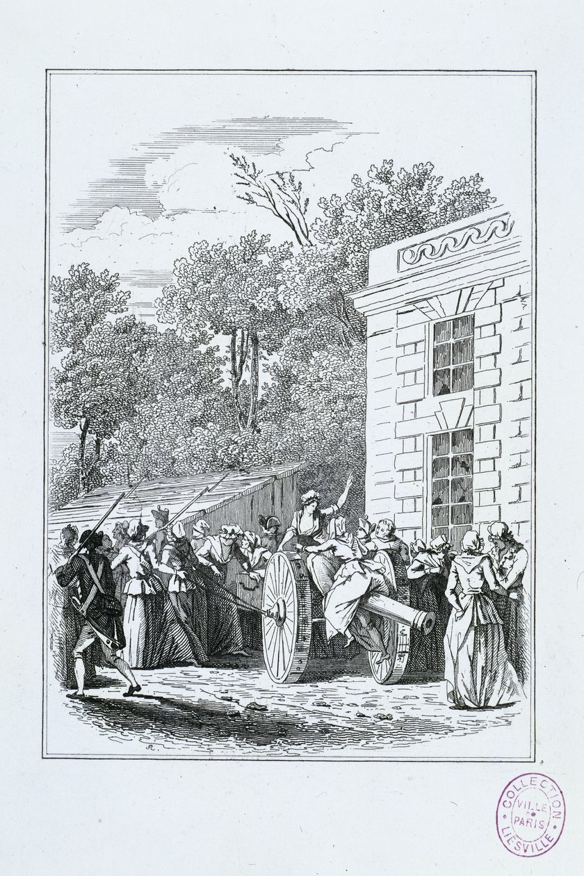 Departure of the Women from the Halle for Versailles, on the Morning of October 5 by Ary Scheffer