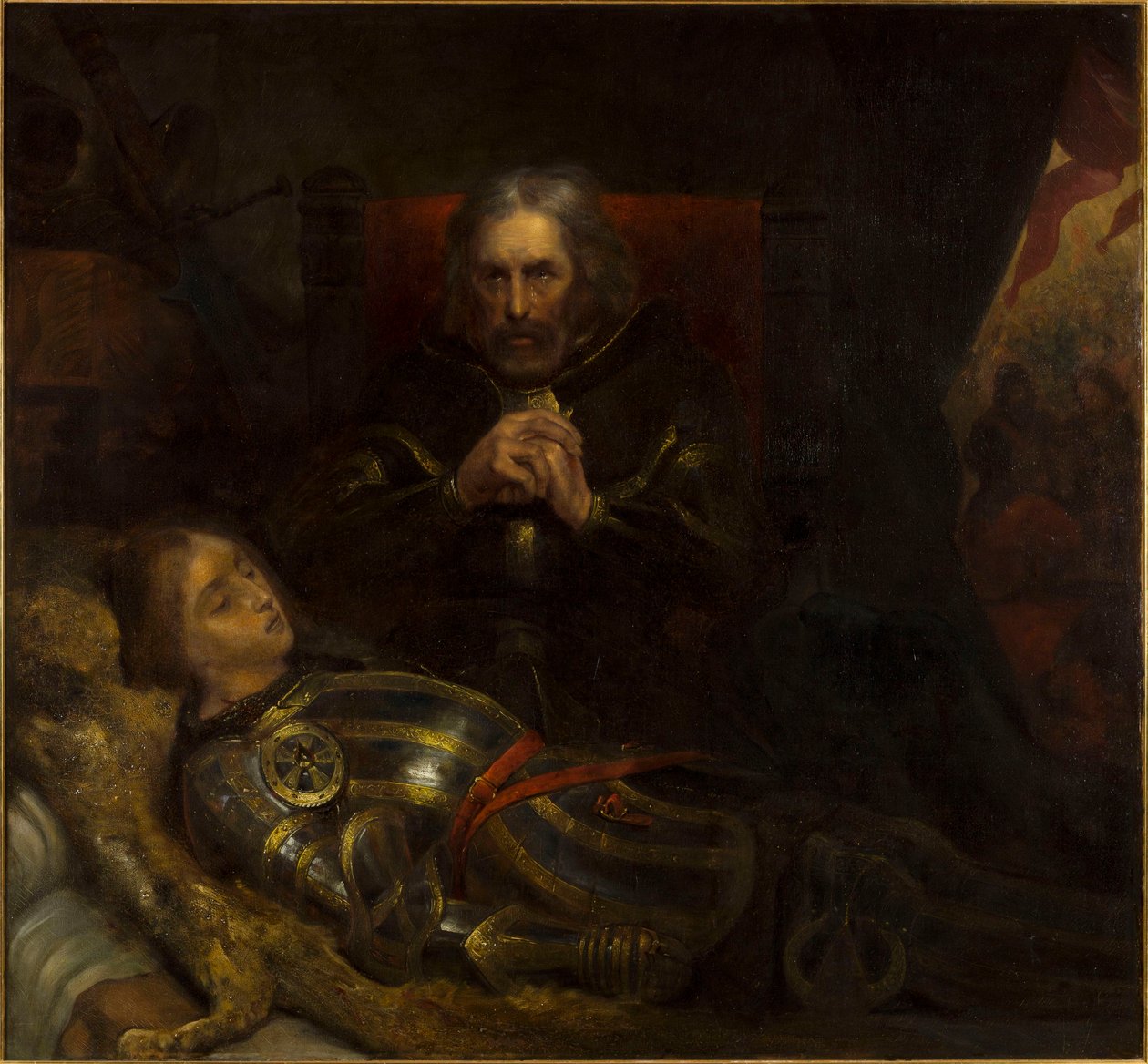 Eberhard, Count of Württemberg, Mourning the Death of His Son, Called the Weeper by Ary Scheffer