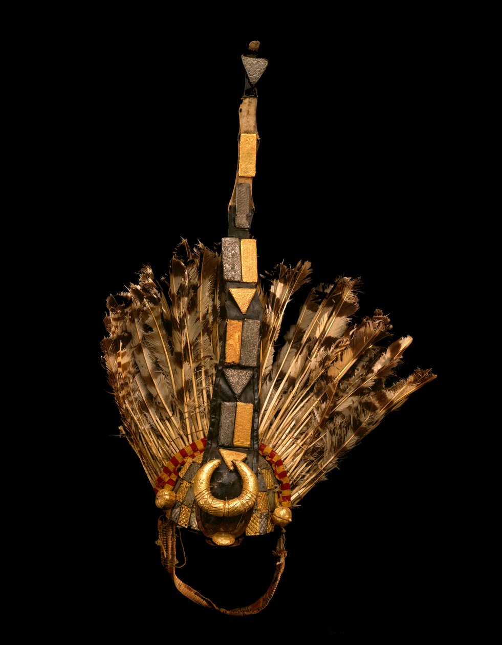 Chief Sword Bearers Headdress, Ghana, c.1825 by Asante Culture