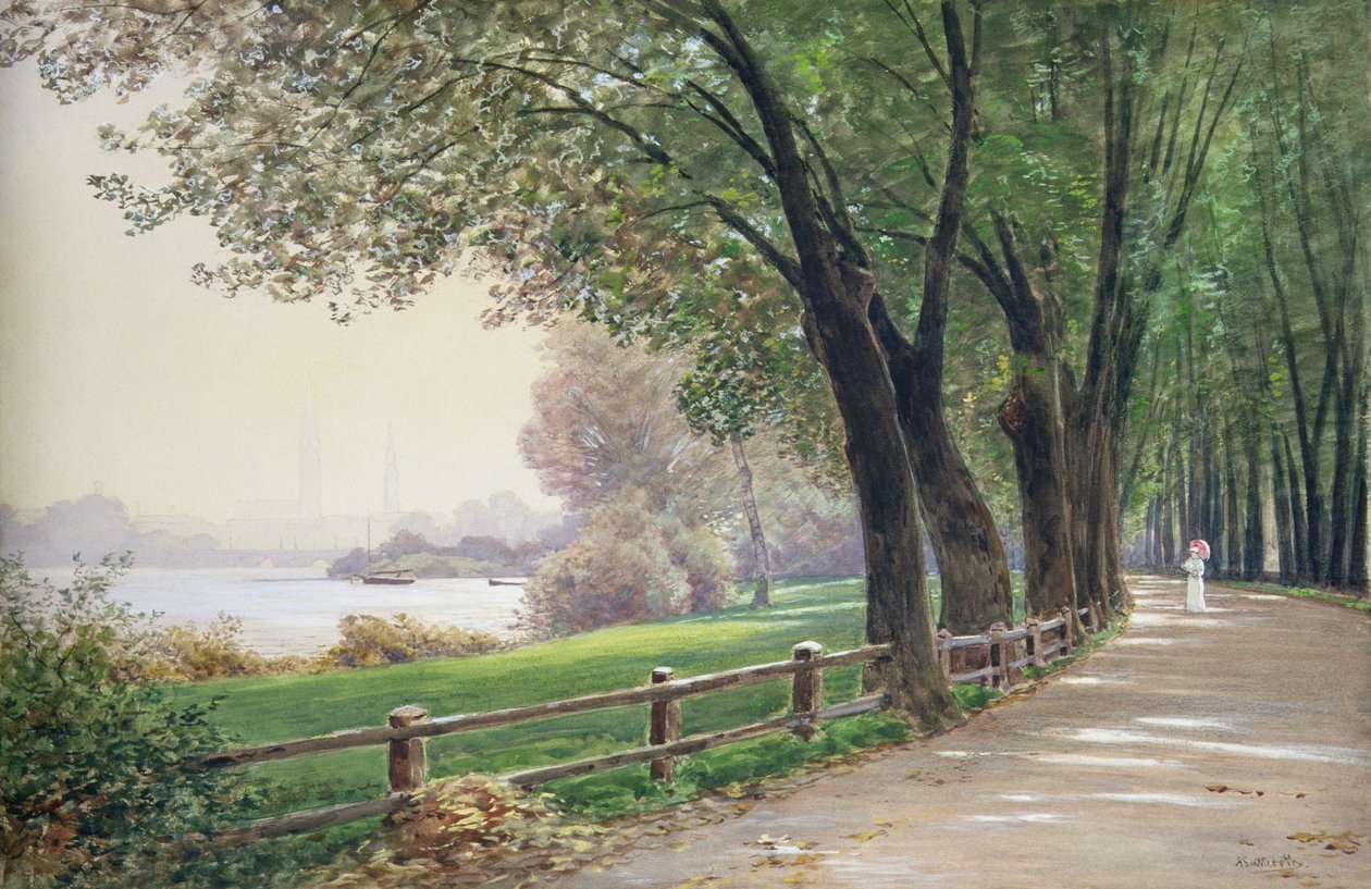The Fontenay in Hamburg by Ascan Lutteroth