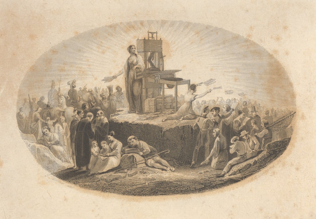 Certificate of Bible Society by Asher Brown Durand