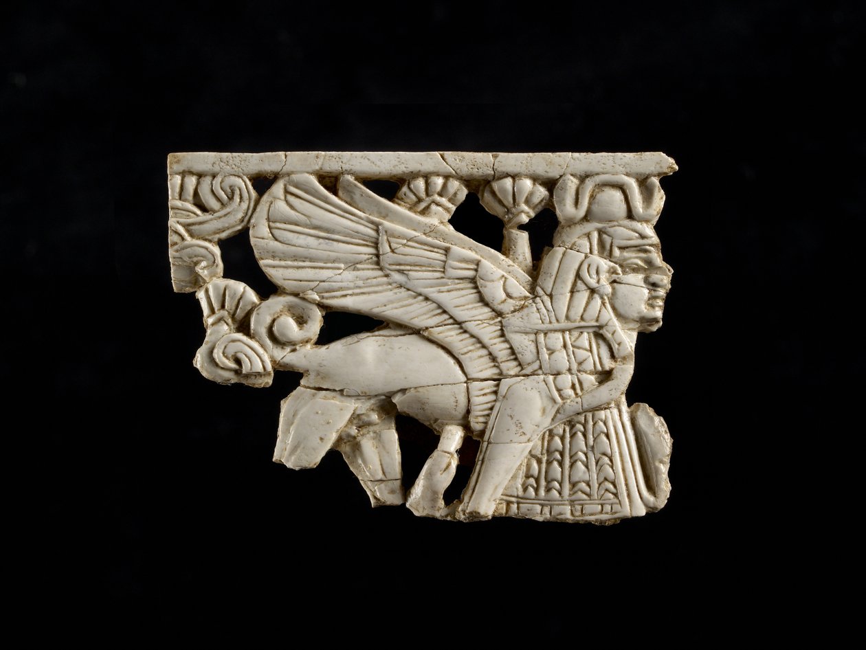 Sphinx Fragment from Fort Shalmaneser, Nimrud, Assyrian, 8th century BC by Assyrian School