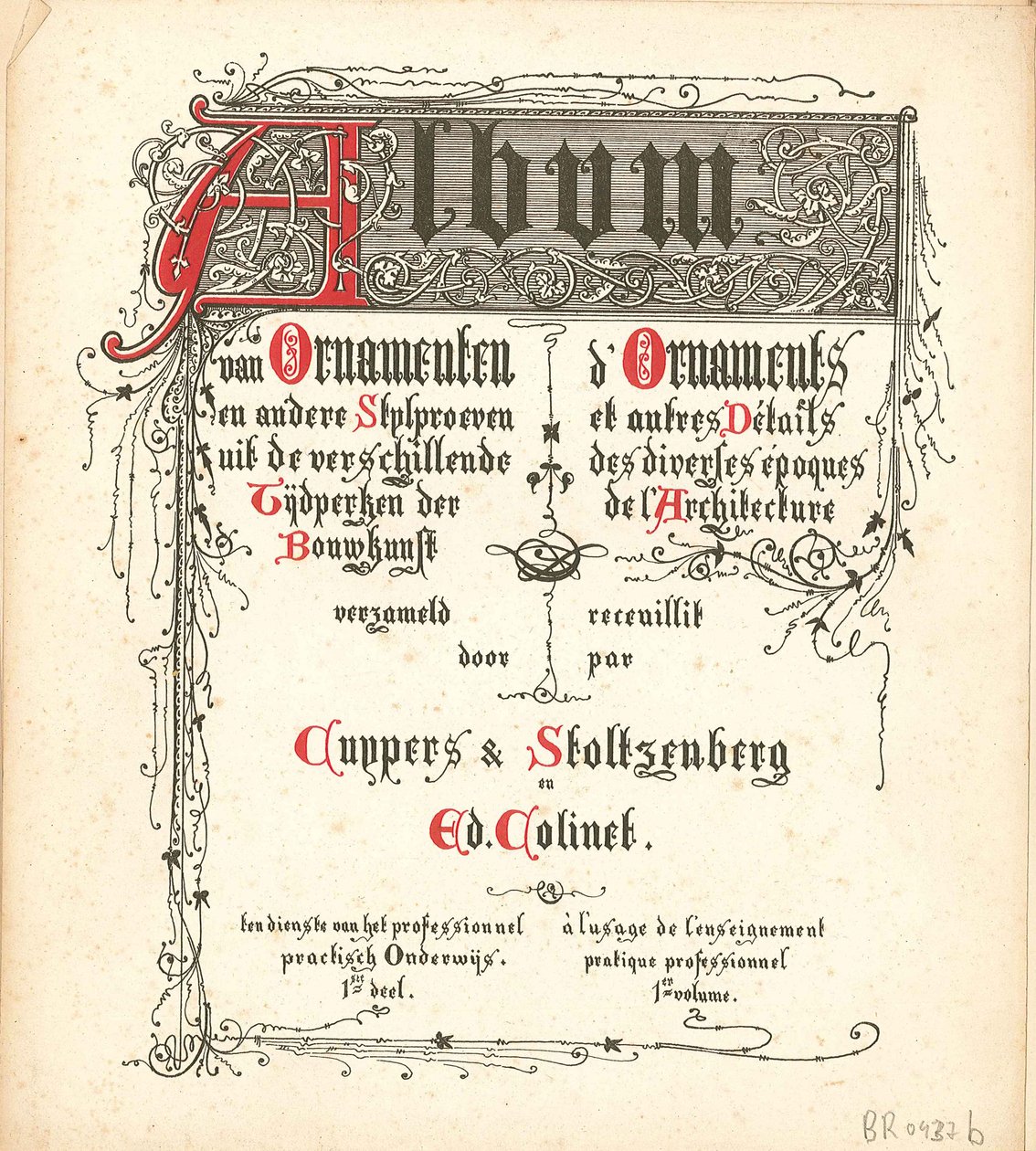 Album of Ornaments and Other Style Samples from Different Periods of Architecture by Atelier Cuypers Stoltzenberg