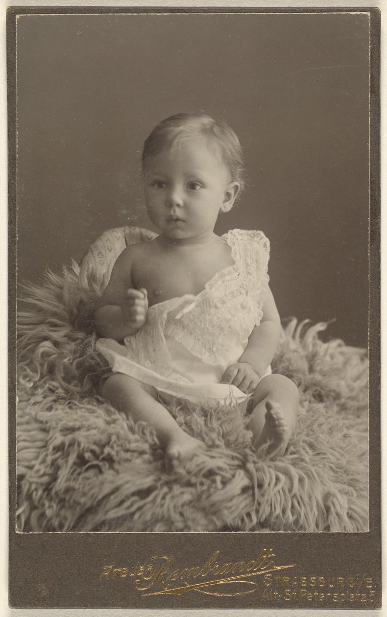 Unidentified Baby Seated on a Lamb-Skin Rug by Atelier Rembrandt