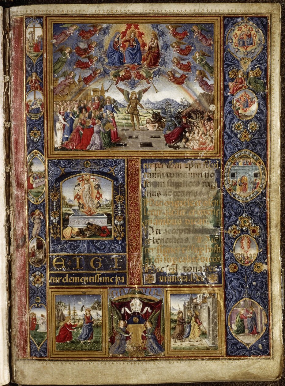Missal of Thomas James: The Last Judgment, with Scenes of the Passion and Life of the Virgin by Attavante degli Attavanti