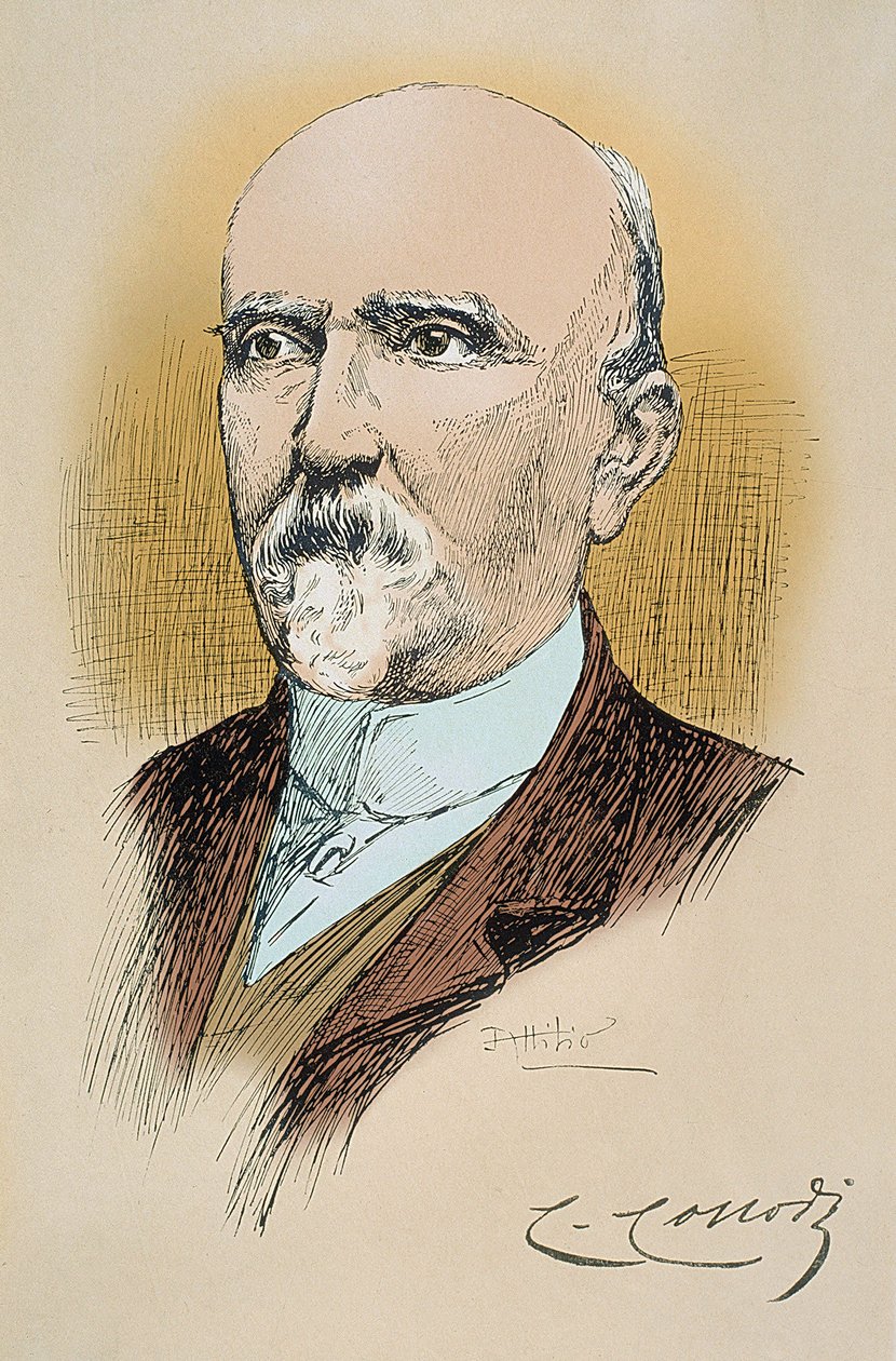 Portrait of Italian Writer and Journalist Carlo Collodi (Lorenzini) (1826-1890) Author of Pinocchio. Drawing by Attilio Mussino (1878-1954) by Attilio Mussino