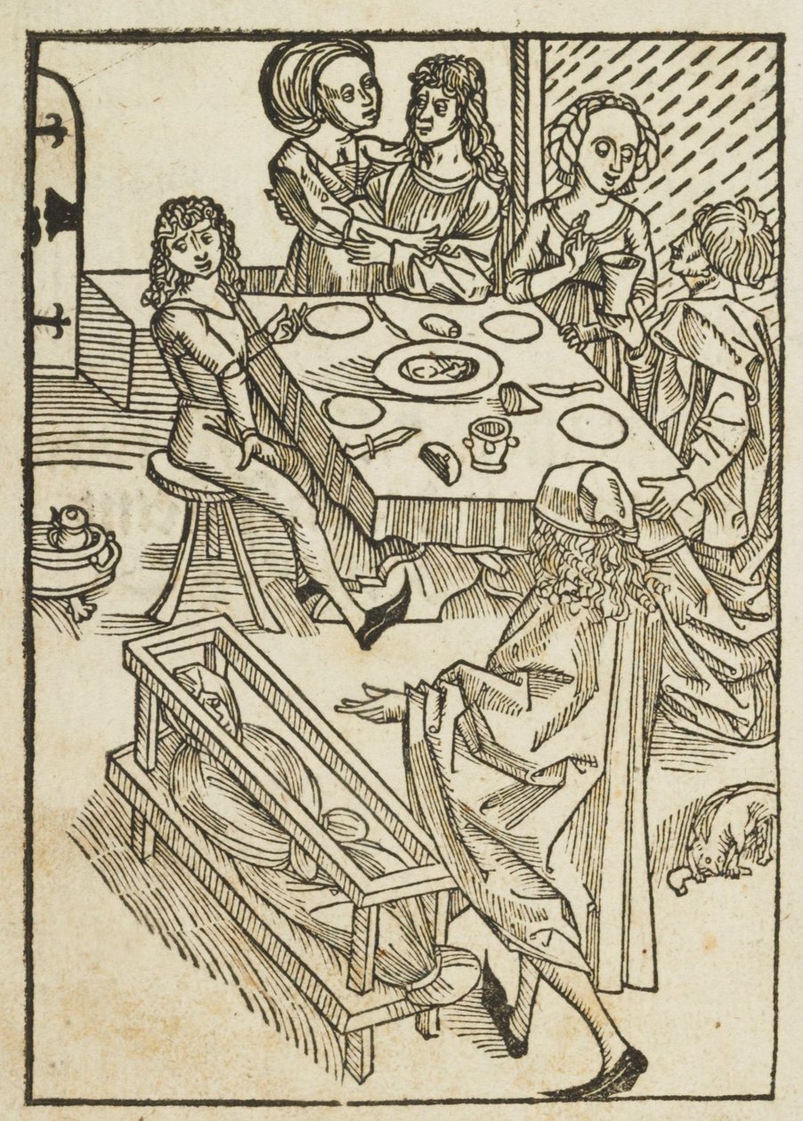 A Most Salutary Warning Against the False Love of This World - 1 by attributed to Albrecht Dürer