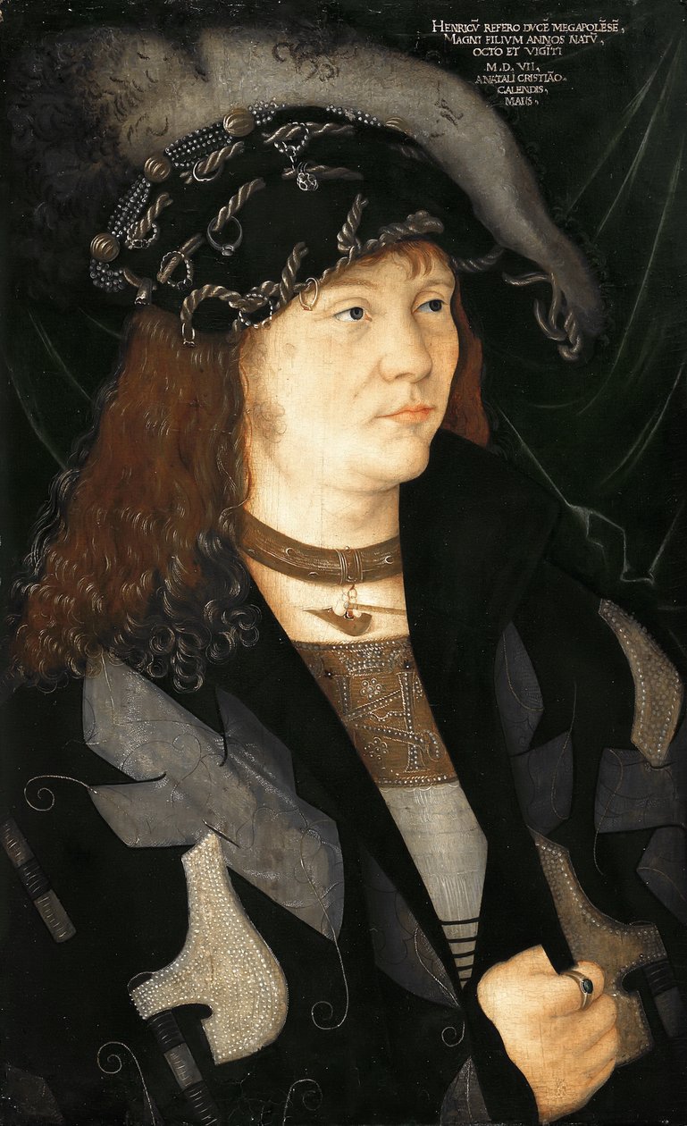 Portrait of Henri V. of Mecklenburg by attributed to Jacopo de