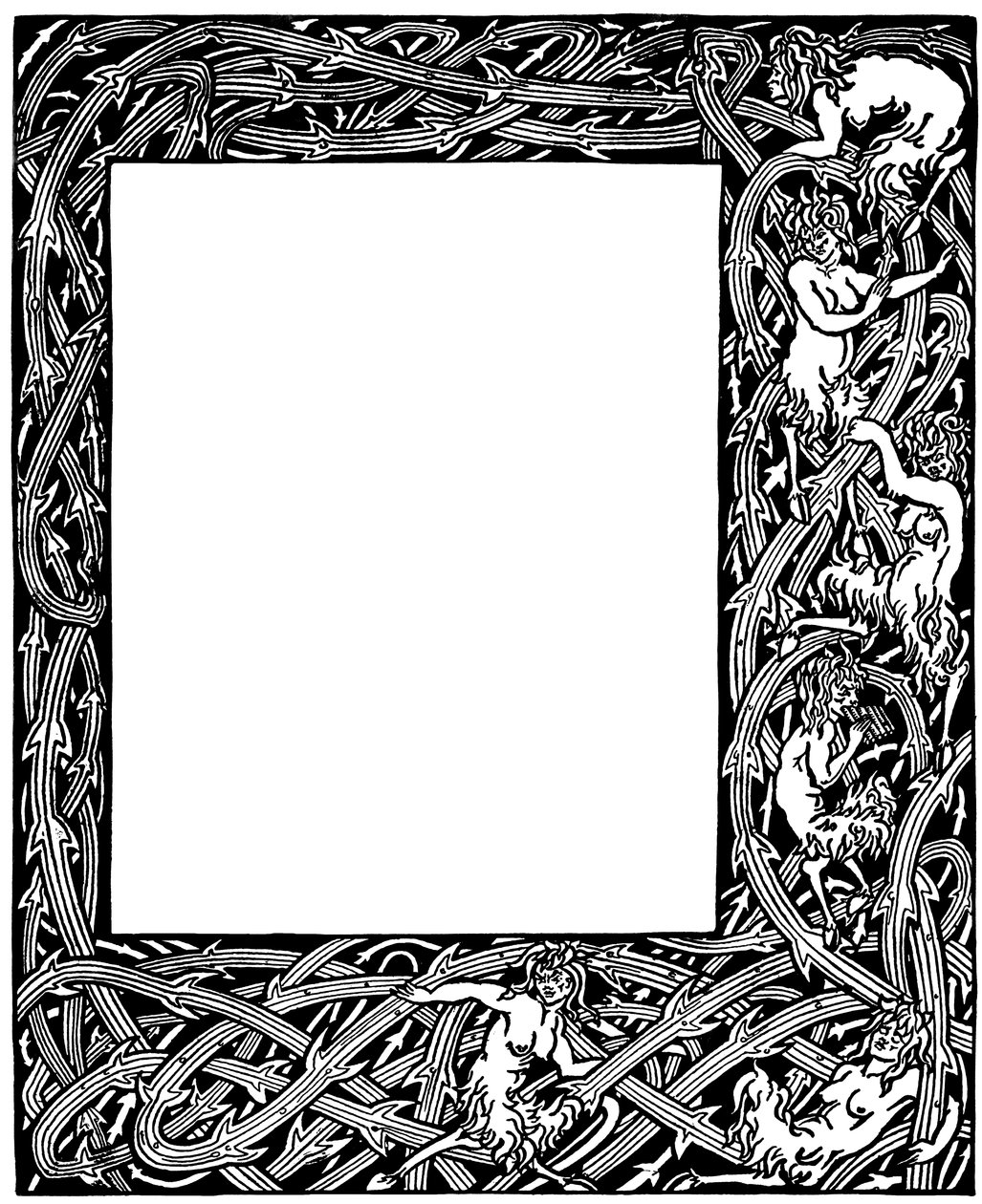 Border Design for 'Le Morte d'Arthur' by Sir Thomas Malory