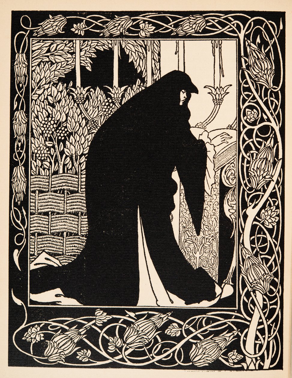 How Queen Guenever Made Her a Nun by Aubrey Beardsley