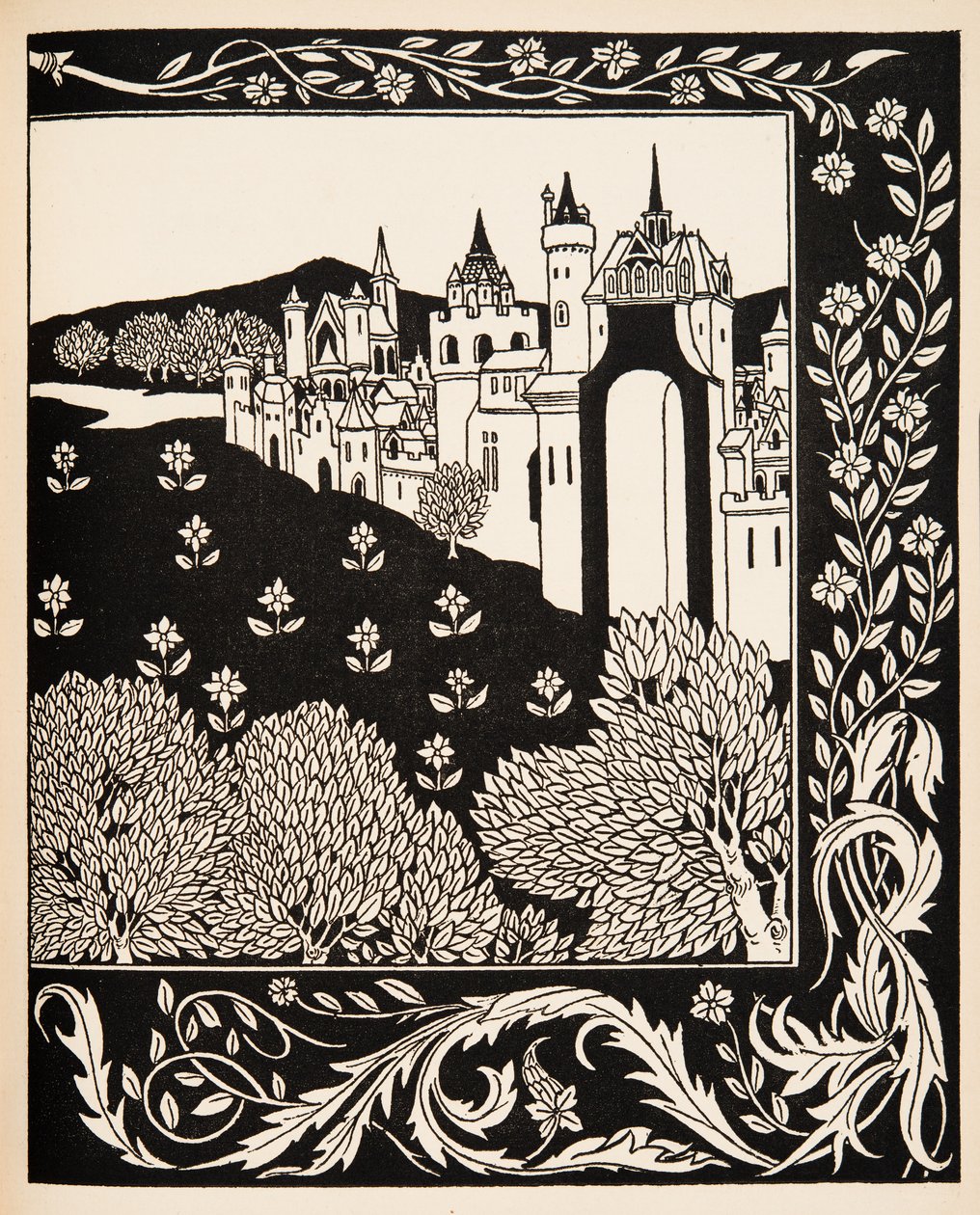 How Queen Guenever Rode on Maying by Aubrey Beardsley