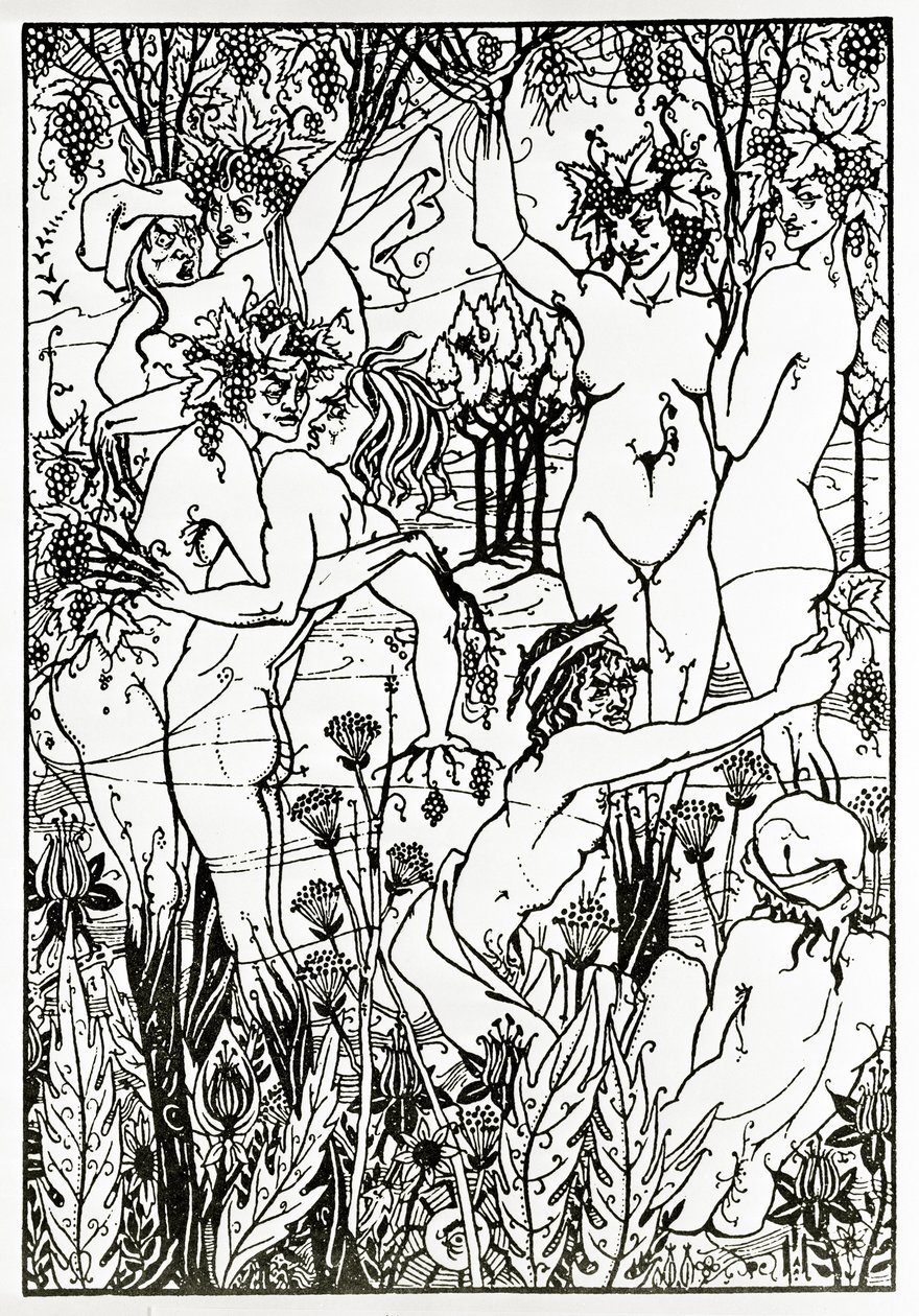 The Orgy, c.1894 by Aubrey Beardsley