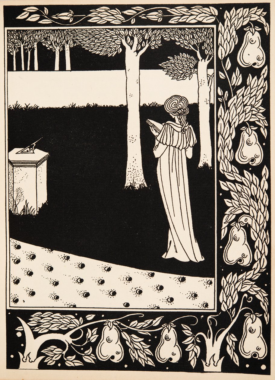 La Beale Isoud at Joyous Gard by Aubrey Beardsley