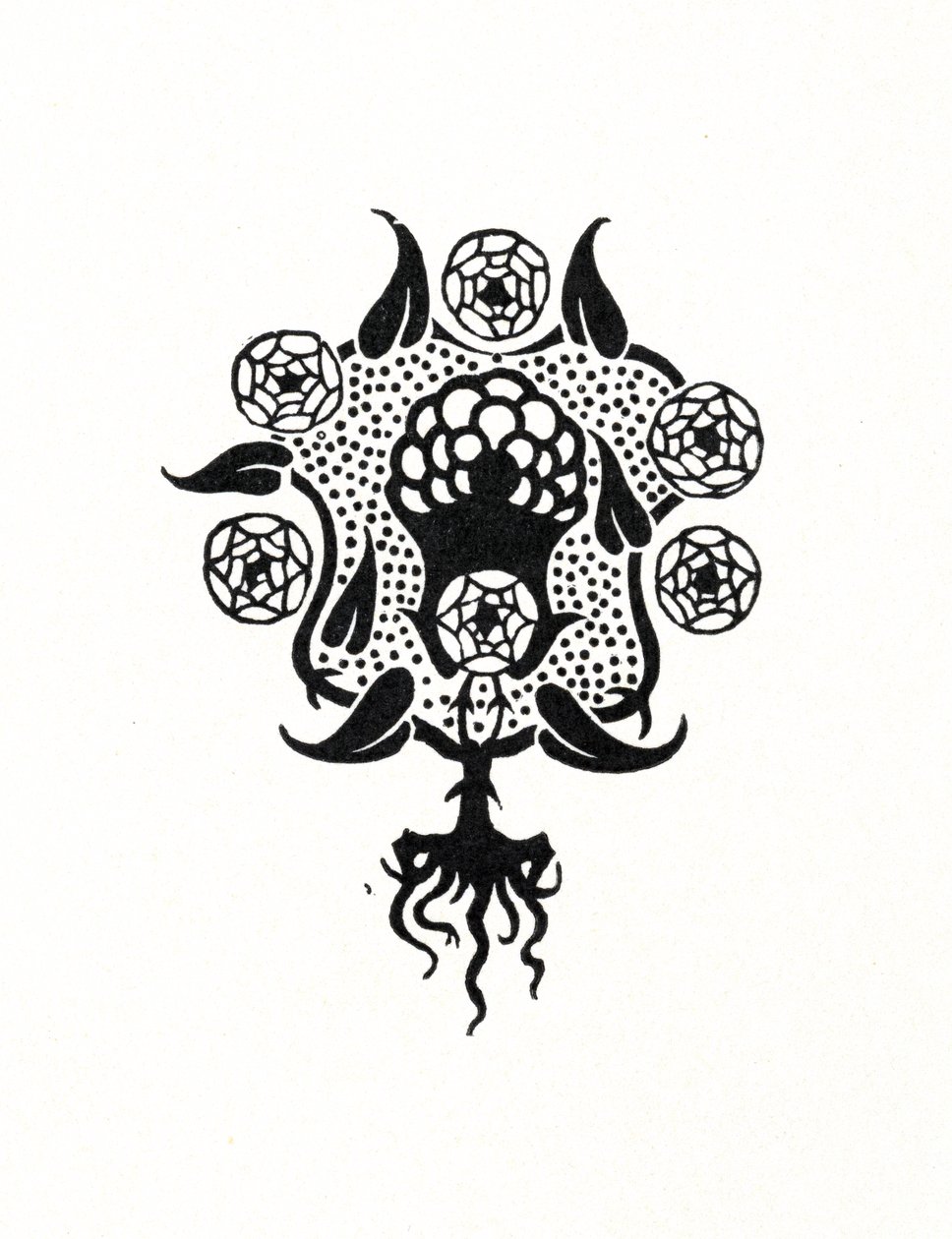 Small design for the front cover of Salome by Aubrey Beardsley