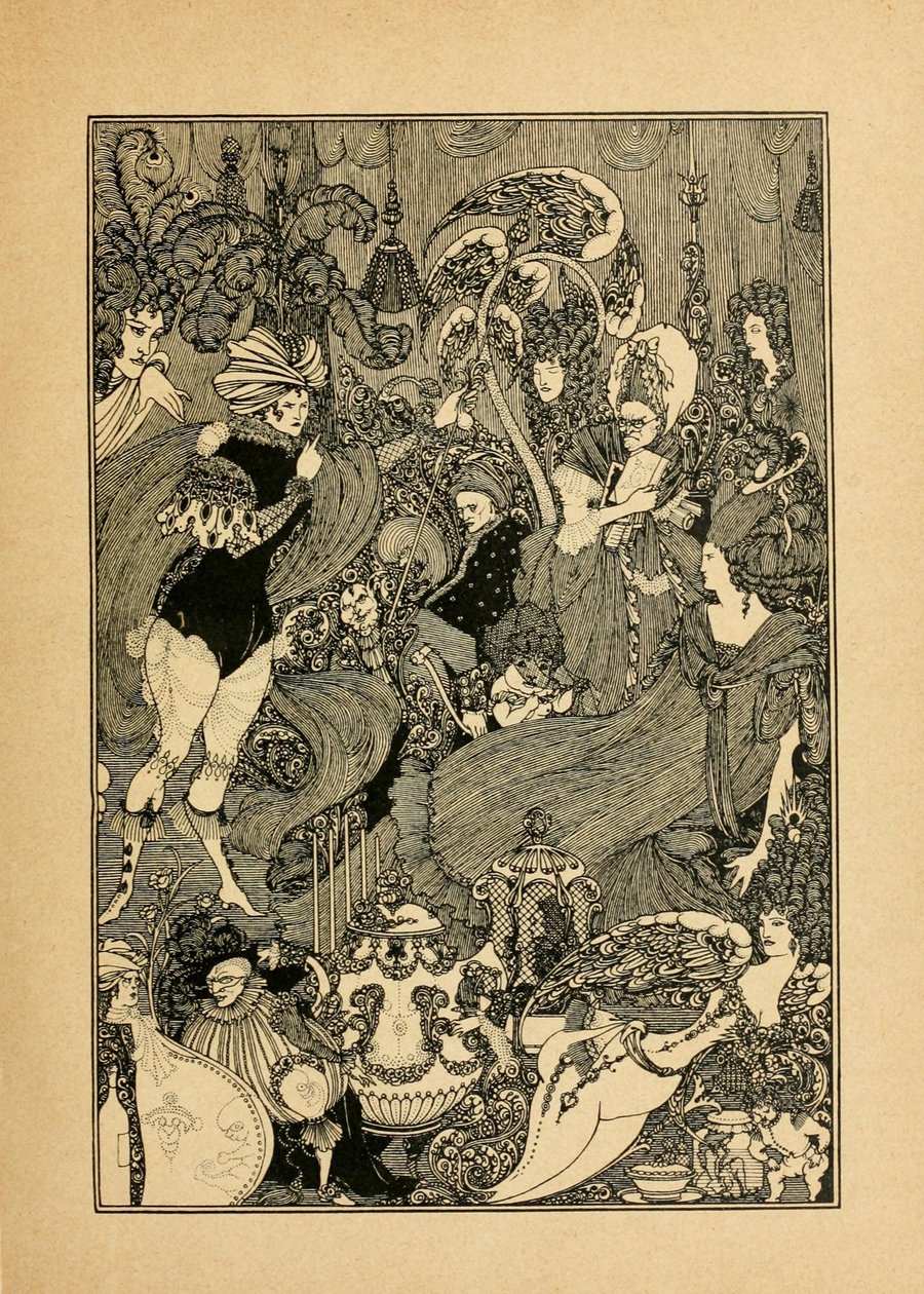 The Rape of the Lock. Illustration for The Cave of Spleen by Alexander Pope by Aubrey Beardsley