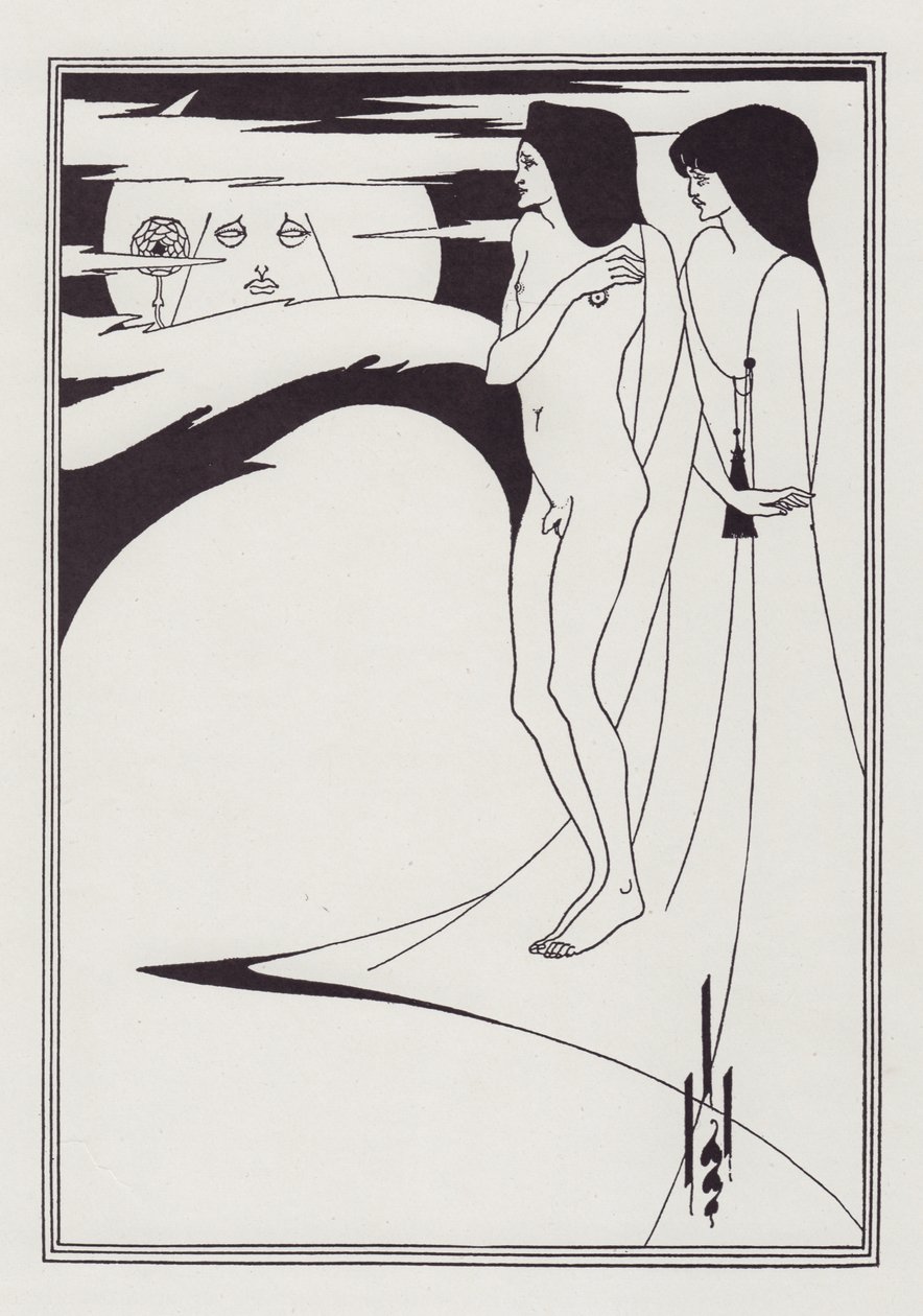 The Woman in the Moon, 1893 by Aubrey Beardsley