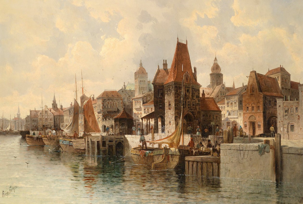 (Fictional) City on the River by August von Siegen