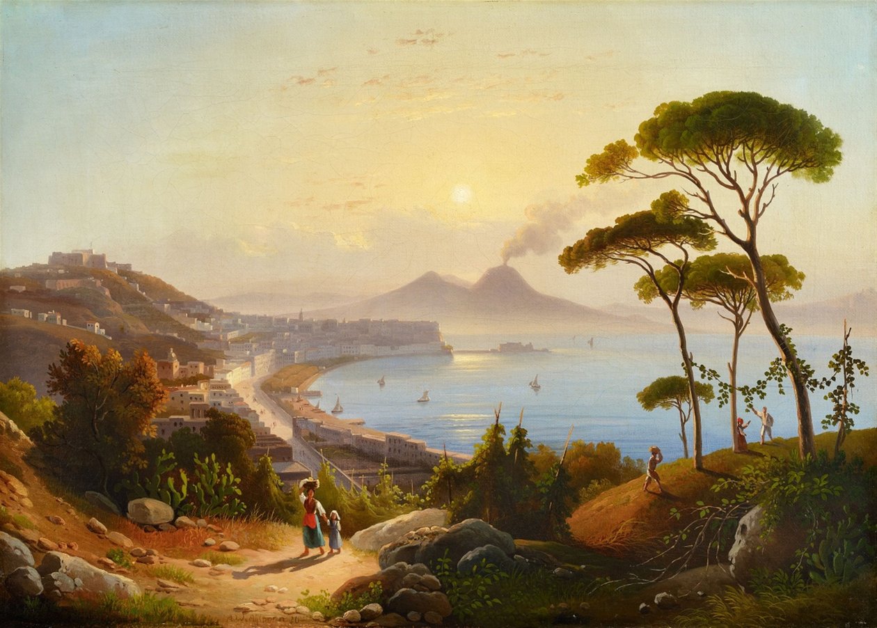 View of the Gulf of Naples by August Ahlborn