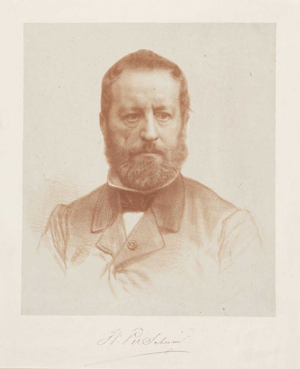Portrait of Artist Wouter Verschuur by August Allebe
