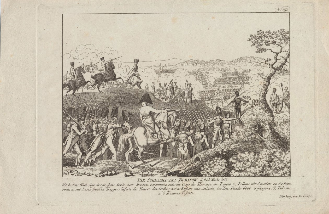 The Battle of Borisov on November 28, 1812 by August Friedrich Andreas Campe