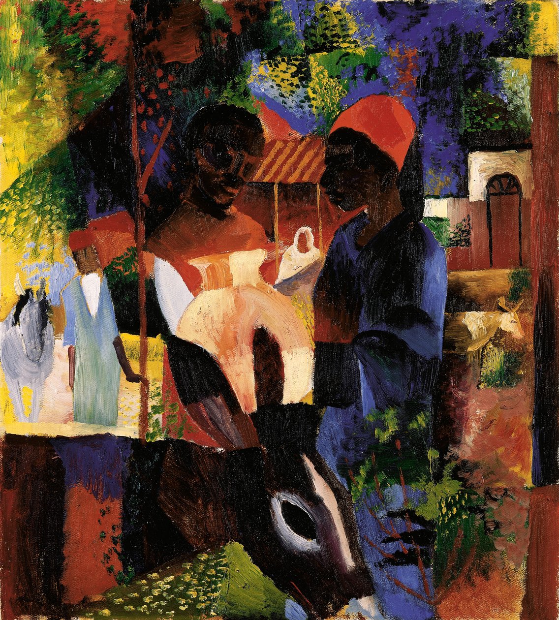 Market in Tunis by August Macke