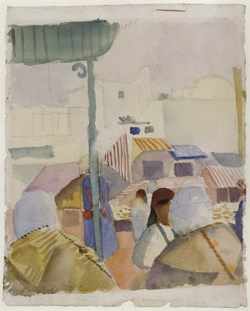 Market in Tunis II by August Macke