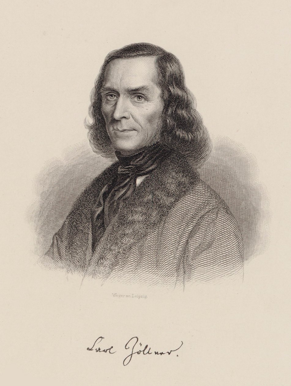 Portrait of the Composer Carl Friedrich Zöllner, 1800-1860, c. 1850 by August Weger