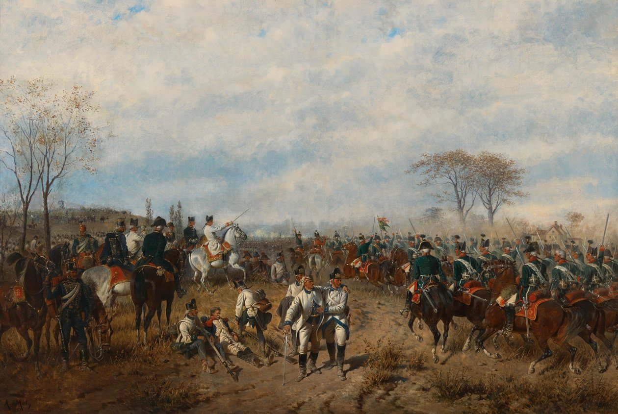 Archduke Charles in the Battle of Aldenhoven by August von Maly
