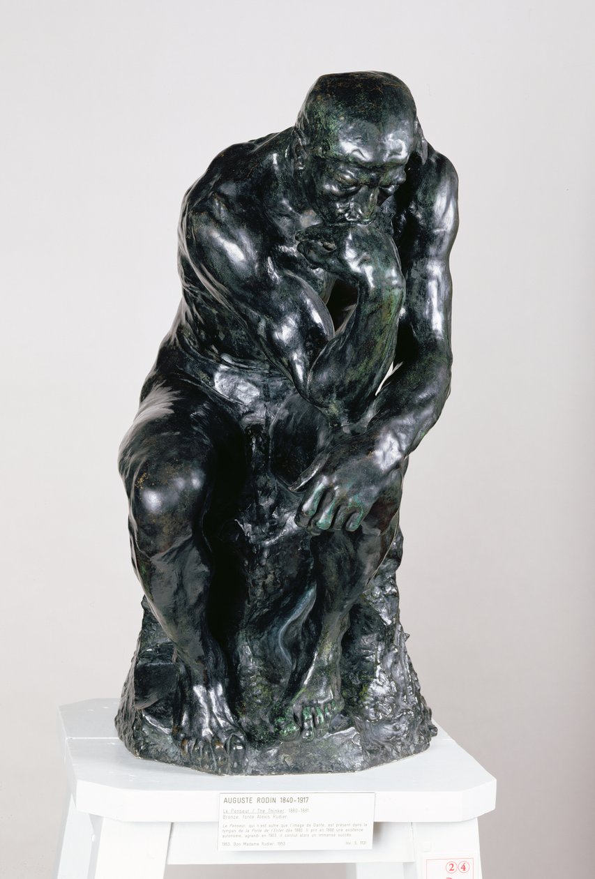 The Thinker, 1880 (bronze) by Auguste Rodin