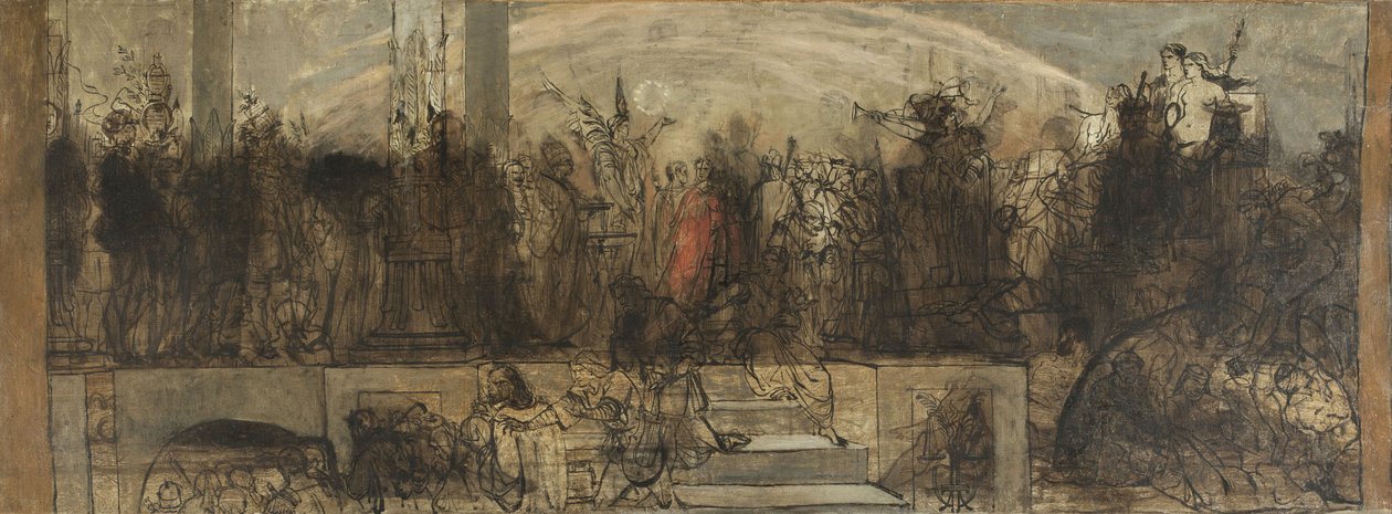 The Universal Judgement, Sketch by Auguste Barthelemy Glaize