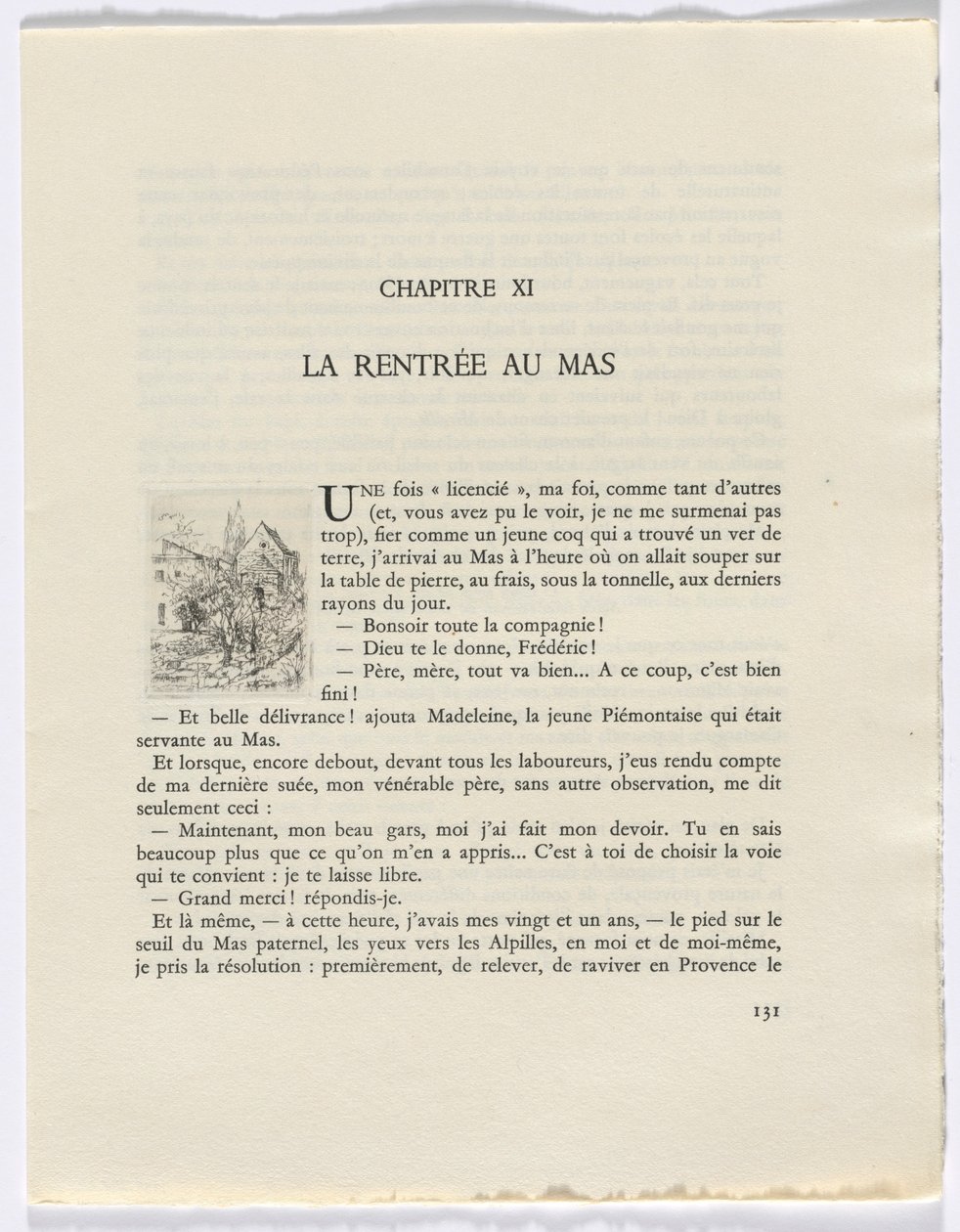 Frédéric Mistral: Memoirs and Stories by Frédéric Mistral: Buildings and Trees (page 131) by Auguste Brouet