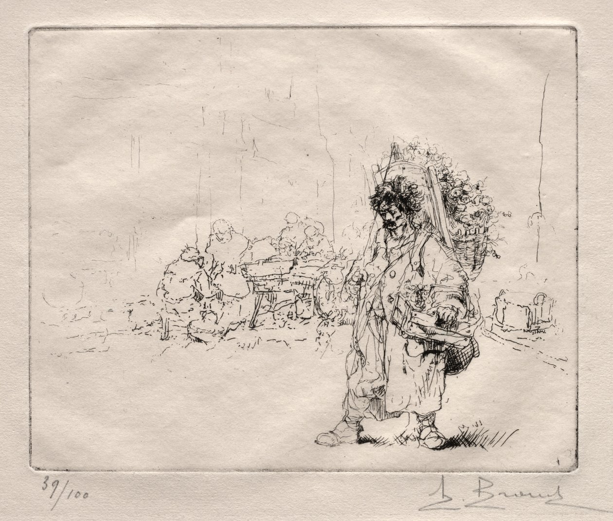 Marchand a la Hotte by Auguste Brouet