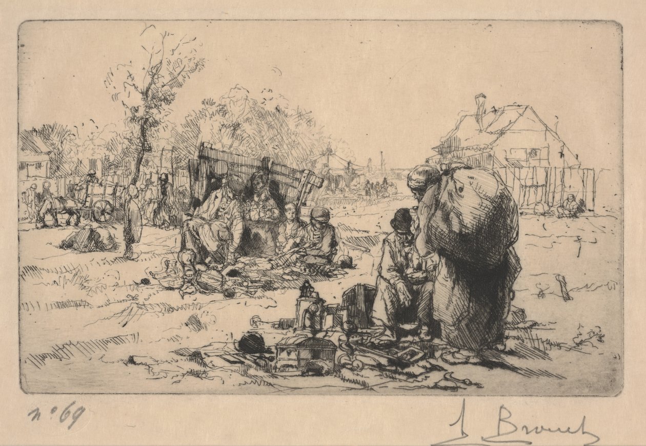Sellers of Bric a Brac by Auguste Brouet