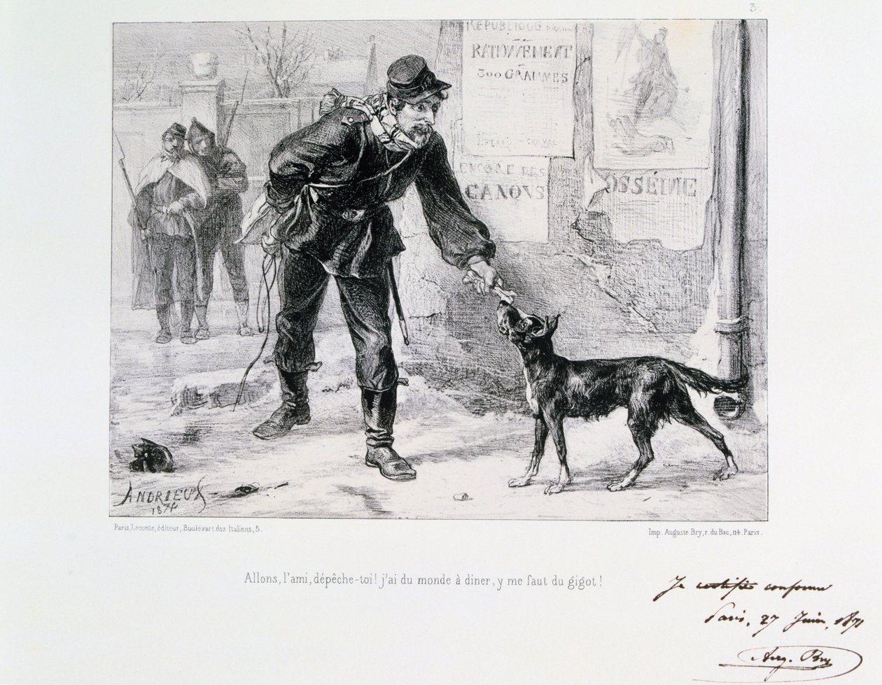 Siege of Paris, Franco-Prussian War, 1871 by Auguste Bry